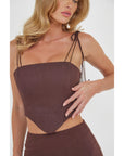 Maya Corset - Chocolate
