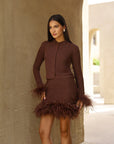 Gia Skirt - Chocolate